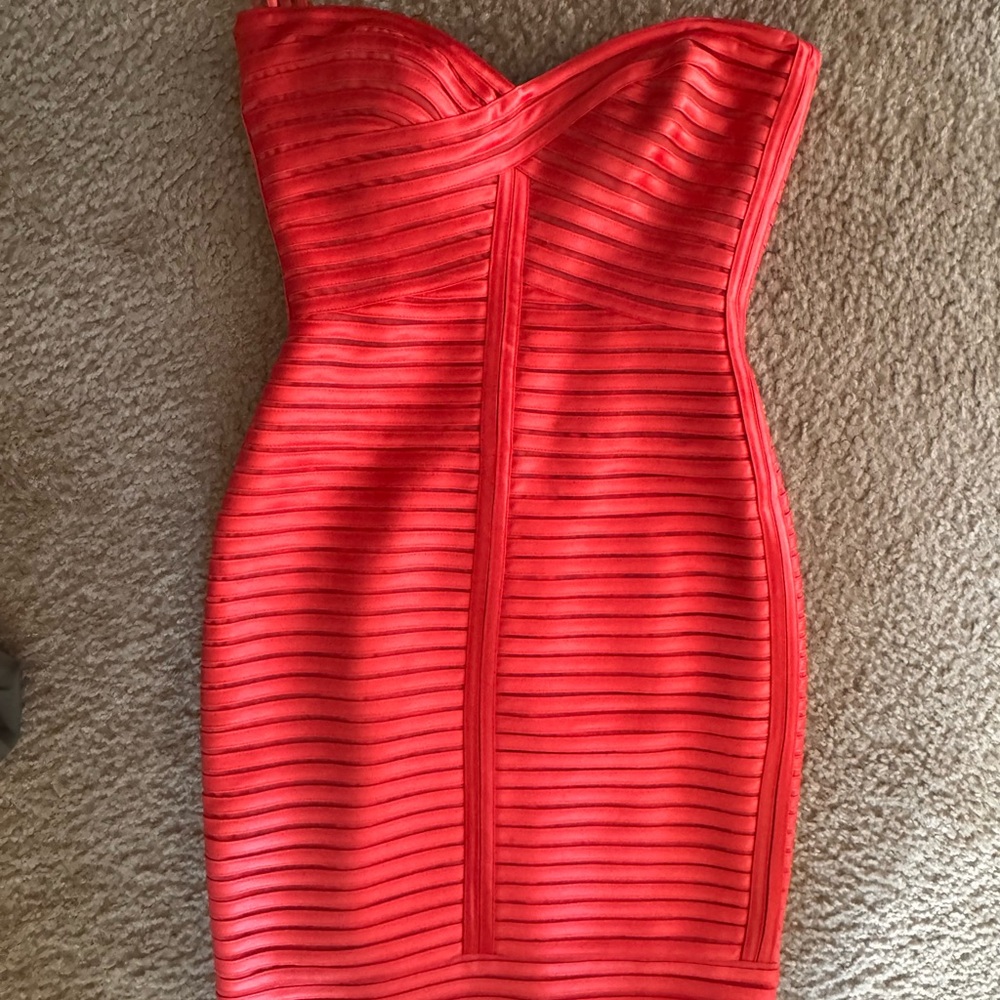 BCBGMaxAzria Vibrant Coral Dress